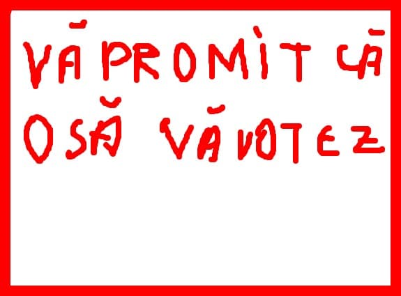o sa te votez