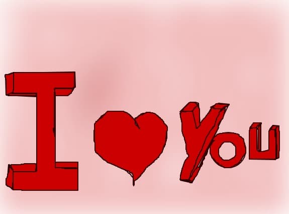 I love you 3D scris....am depus putina munca...dar trebuia sa mai lucrez...dar e urat
