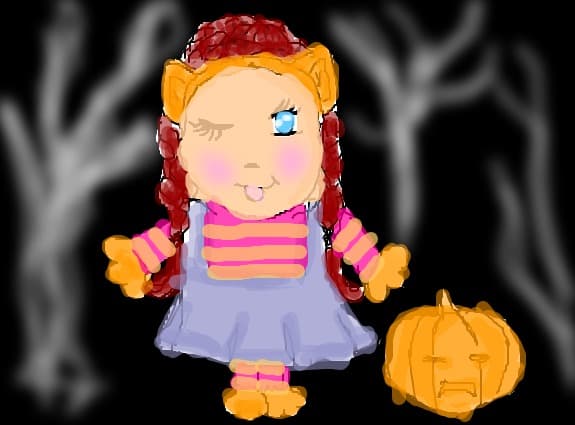 anime girl halloween