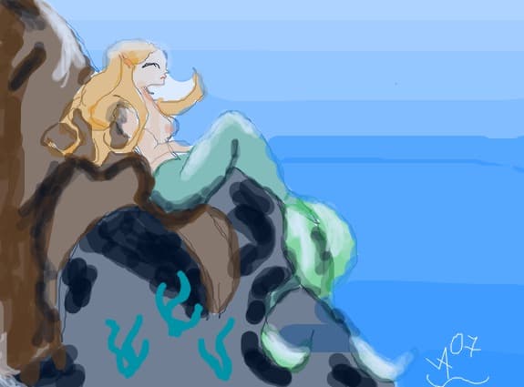 siren in ocean