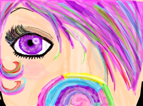 candy girl colorfull