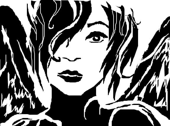 black &amp; white angel