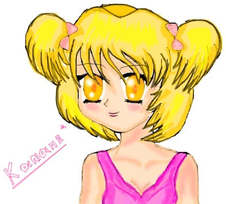 anime girl blonde