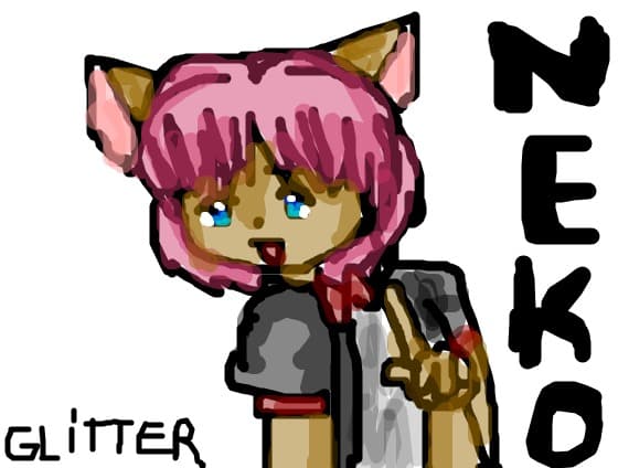 NEKO ktty cat glitter