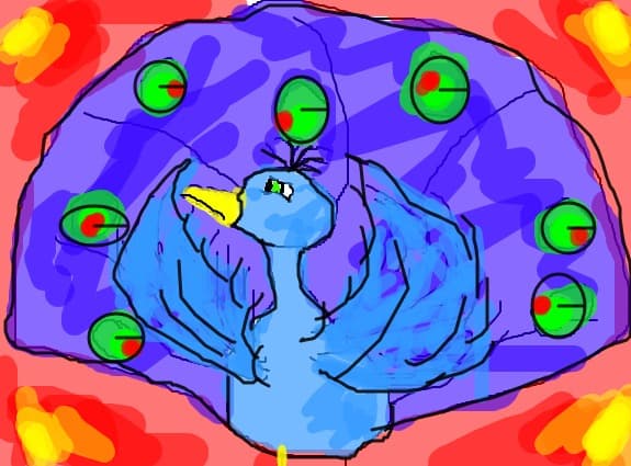 Blue Peackok