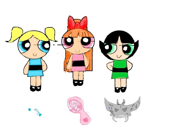 Desen 41321 modificat:fetitele powerpuff
