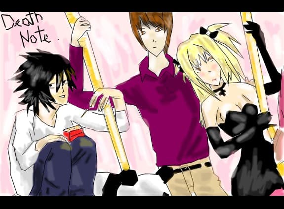 Death Note - Misa,Light and  L