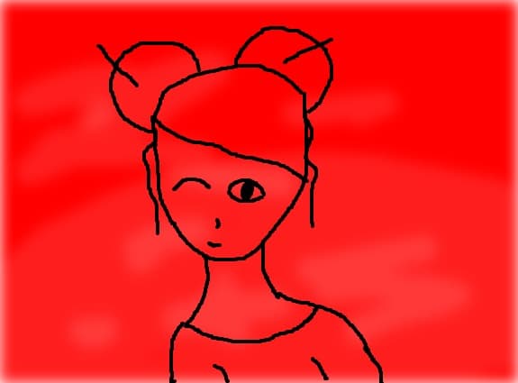 red and blak girl