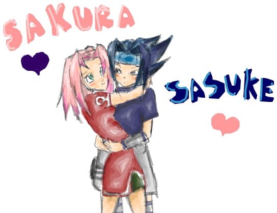 Desen 58228 continuat:Sakura and Sasuke