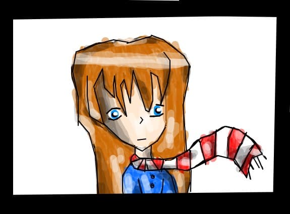 ...anime girl de iarna...