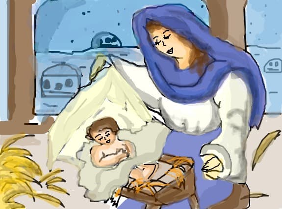 Fecioara Maria si Pruncul Iisus