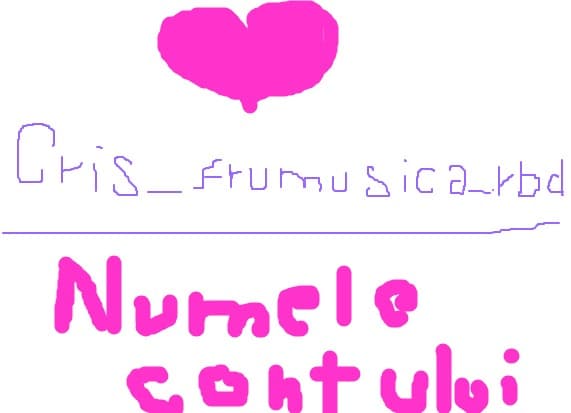 asta este numele contului meu