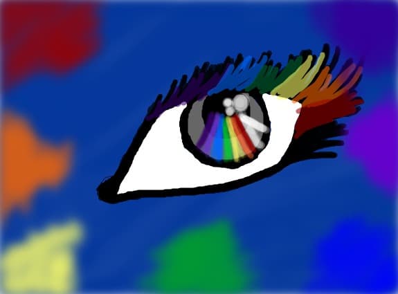 rainbow look