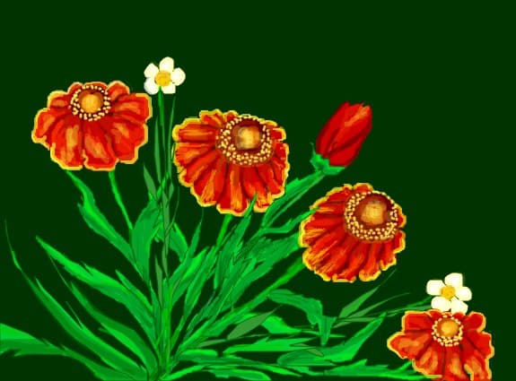 Desen 61871 continuat:flori