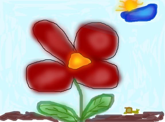 red flower