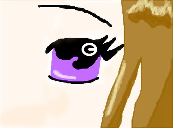 purple eye
