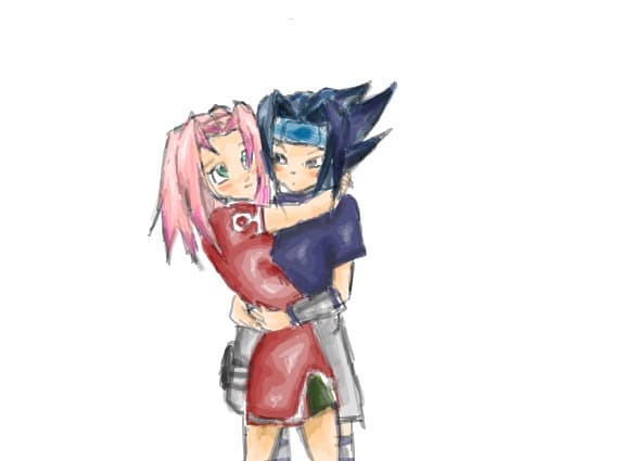 Desen 58264 modificat:sakura and sasuke