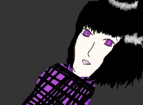 purple eyes