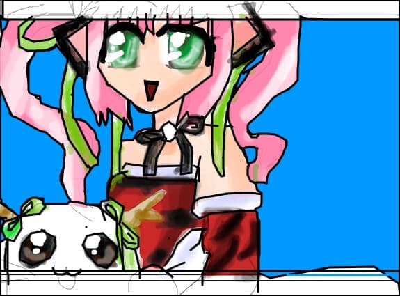ANIME girl cat