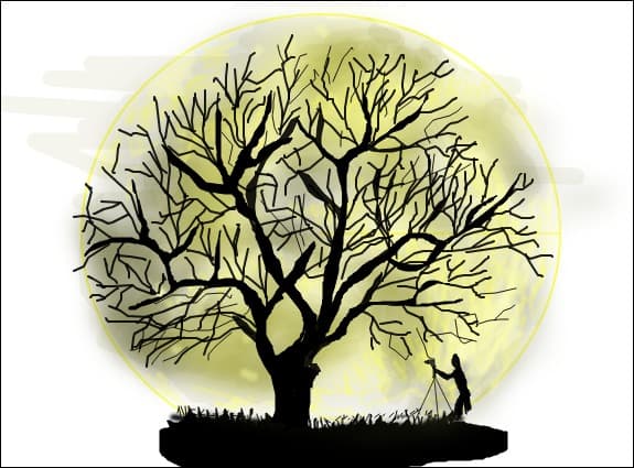 in the moon light