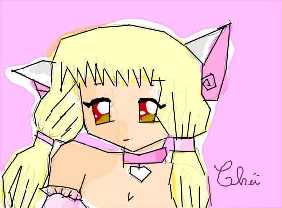 chii din chobits imi place cum mi-a iesit pentru ca e prima mea chii si singura fara model :)) chobi