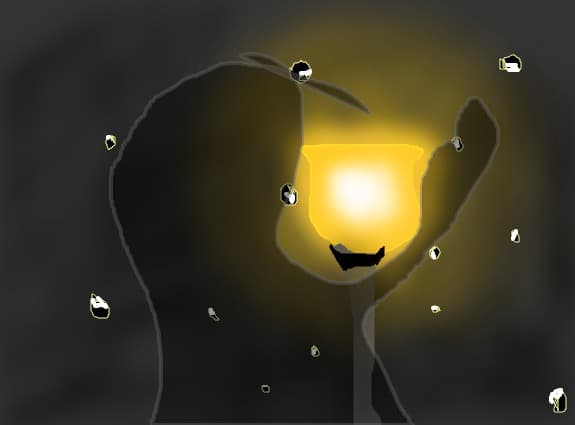 man in the dark...