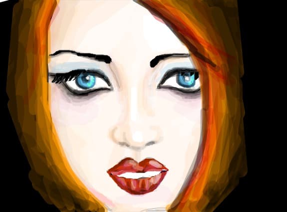 Desen 6809 modificat:portret modificat