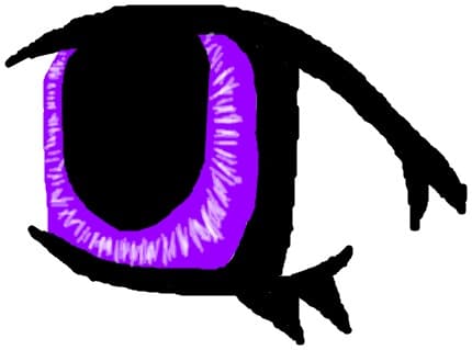 purple eye