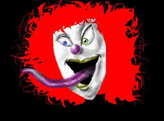 crazy clown