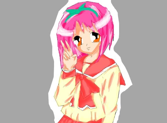 anime school girl ...