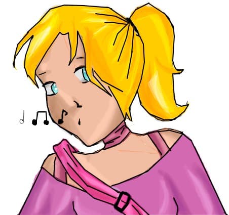 cu parul blond