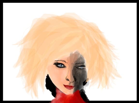 al doilea desen : dezamagita ca s-a stricat desenu :(