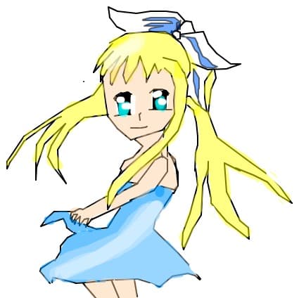 anime blonde girl