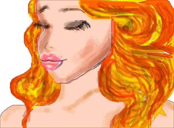 a girl blonde