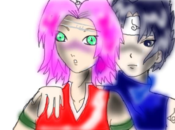 Desen 72511 modificat:sasuke si sakura