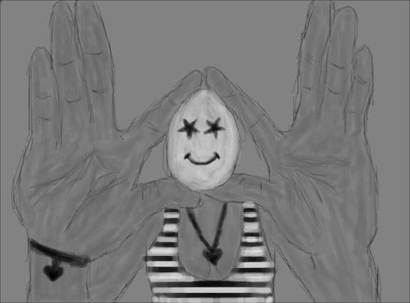 Girl with egg-head ;]]