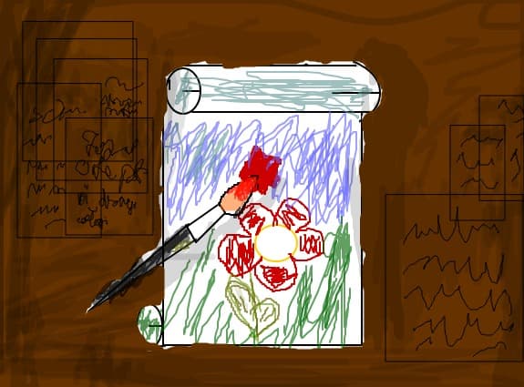 desenand se picteaza cei mici