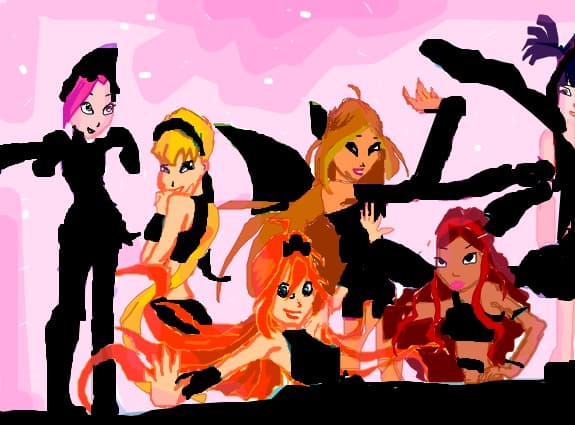 Desen 26060 modificat:WINX CLUB