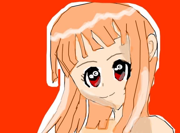 anime girl orange