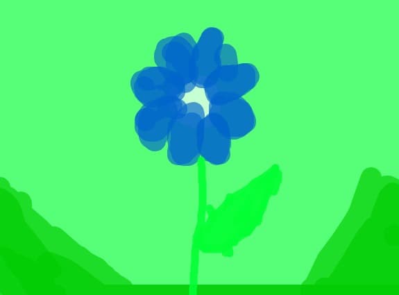 floare albastra