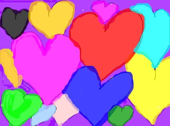 Inimioare colorate  :)