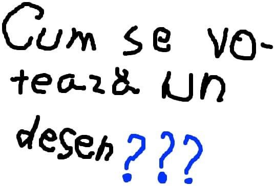 cum se voteaza un desen???