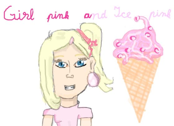 girl pink and ice pink
