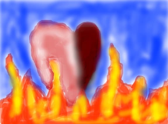 Totusi a ajuns in Rai, dar inca mai arde(mam inspirat din Roxette-Listen to your heart)