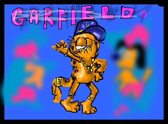 Desen 76987 continuat:garfield