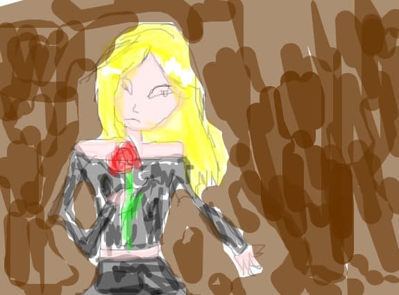 un trandafir rosu