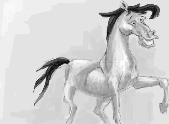 ....a horse