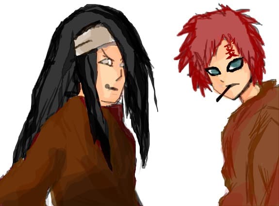 Neji and Gaara