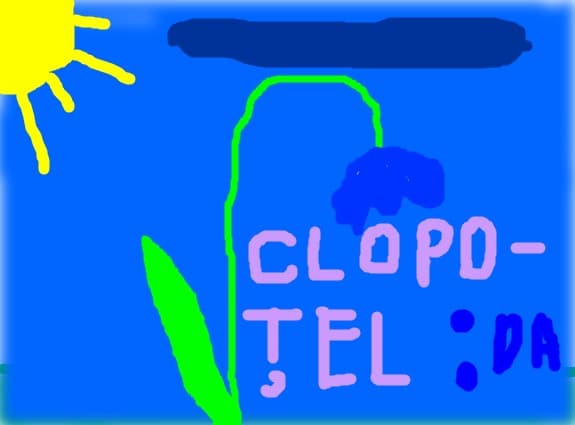 un ghiocel ca un clopotel