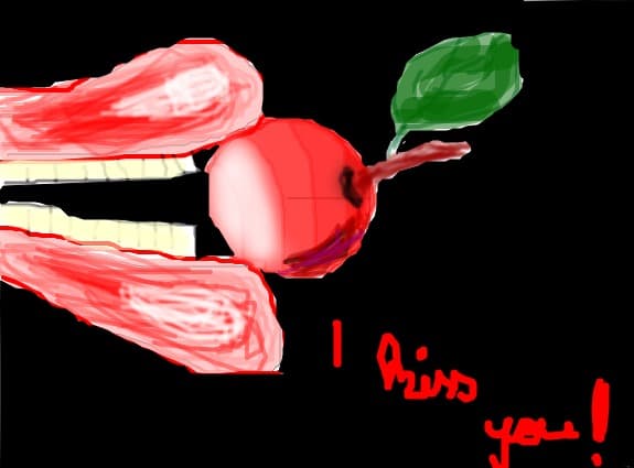 I kiss you !